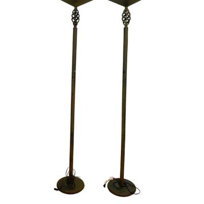 #78 • Pair of Vintage Iron Floor Lamps- Working
WWW.LUX.BID