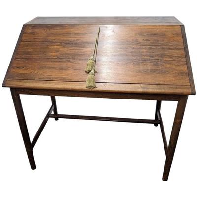 #131 • 1960's Torbjørn Afdal Style Norwegian MCM Rosewood Secretary Desk with Key
WWW.LUX.BID