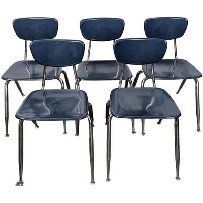 #46 • Virco 3018 Blue School Chairs with Chrome Frame - Set of 5
WWW.LUX.BID