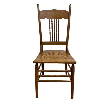 #113 • Antique Wood Chair with Cane Seat
WWW.LUX.BID