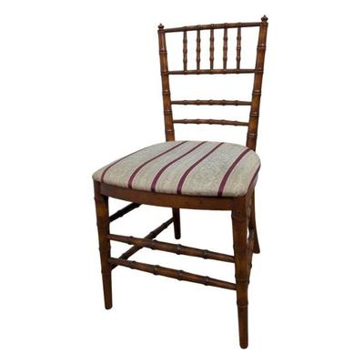 #133 • Grand Ledge Chair Company Fruitwood Bamboo Motif Ballroom Chair
WWW.LUX.BID