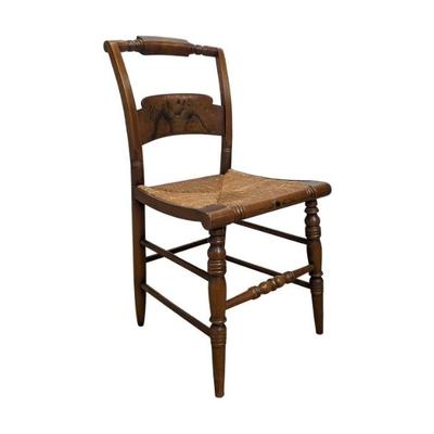 #34 • Hitchcock Wood & Rush Seat Dining Chair with Stenciled Design
WWW.LUX.BID