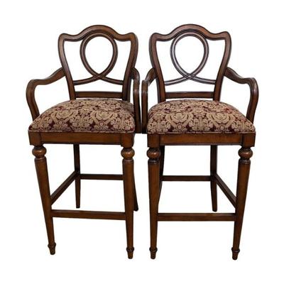 #85 • Upholstered Wood Bar Height Chairs - Set of 2
WWW.LUX.BID