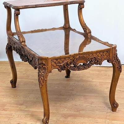 #13 • French Louis XVI Style Two-Tier End Table
WWW.LUX.BID
