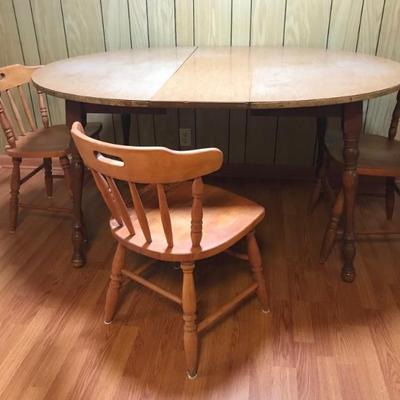 table and 4 chairs $95