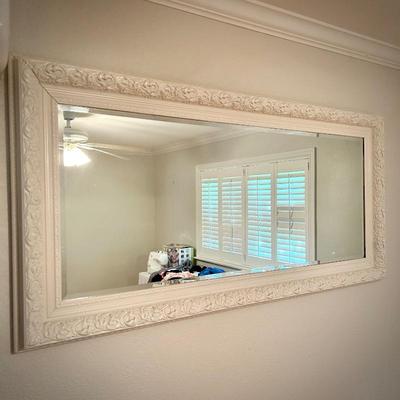 White wall mirror
