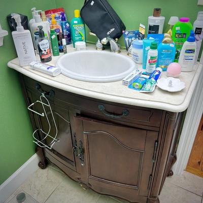 All bathroom lights, mirrors, toilets, vanities, and medicine cabinets in house