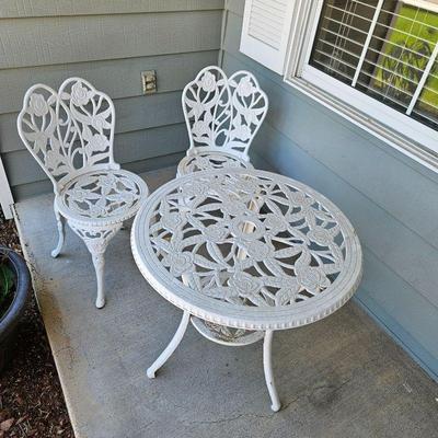 Cast Iron Table and chairs