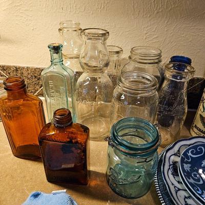 Large Assortment of Antique Bottles, over 100