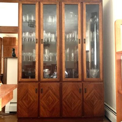 MCM Founders walnut china cabinet