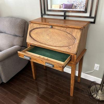 Secretary desk with felted drawer