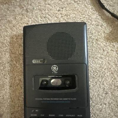 GE Portable Recorder & Cassette Player