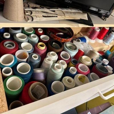Spools of thread