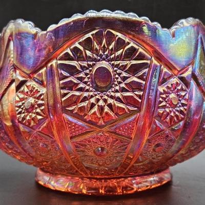 Vintage Heirloom Sunset Carnival By Indiana Glass
