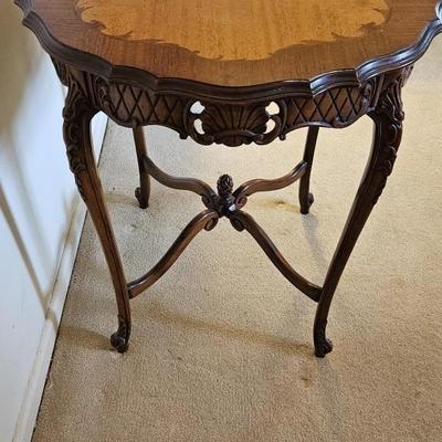 Vintage French Art Nouveau Side Table, 1st of 2