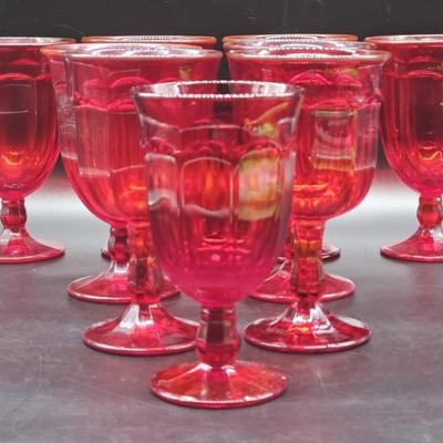 9- Provincial Red by Noritake Vintage Glassware