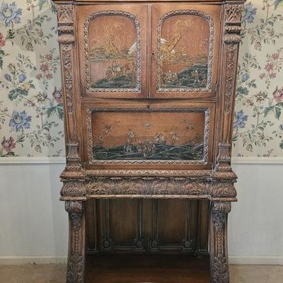 Antique French Neoclassical Wine Cabinet 
