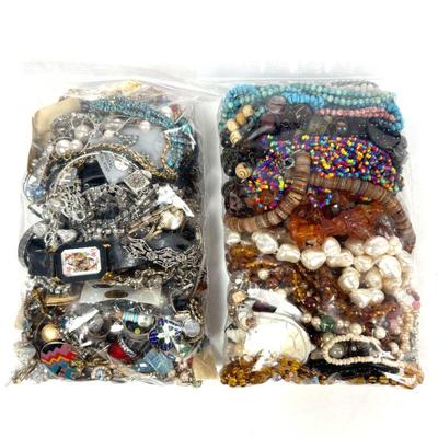 Two Bags of Costume Jewelry