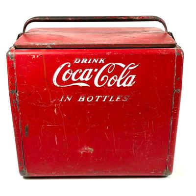 Vintage Coca-Cola Metal Ice Chest Cooler