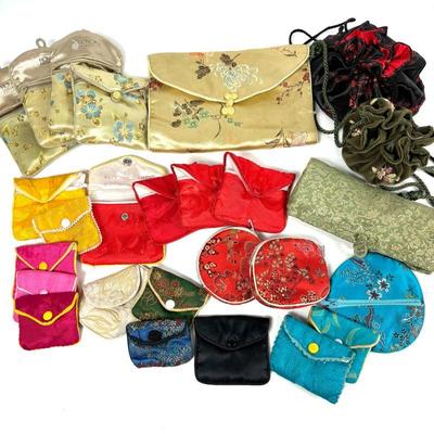 Large Lot of Jewelry Pouches