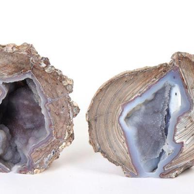 Gorgeous Dugway Geode Bookends
