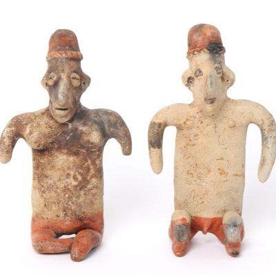 Jalisco Seated Couple, 100 BC - 250 AD
