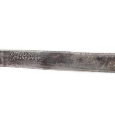 Engraved Negrito Bolo Sword