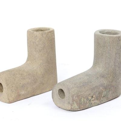 Pair of Native American Stone Pipes
