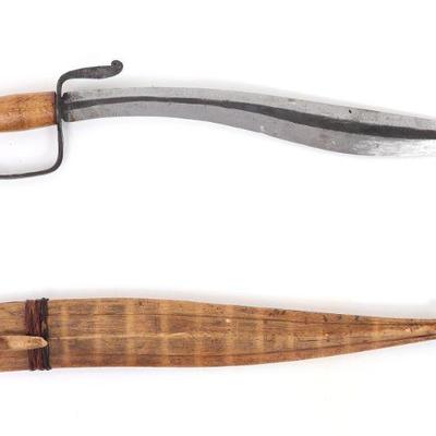 Philippines Luzon Sword with Scabbard, Circa 1900-1940s