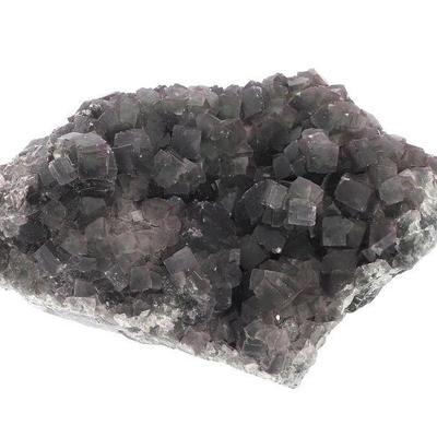 Large Raw Cubic Fluorite Crystal Cluster, 14 pounds