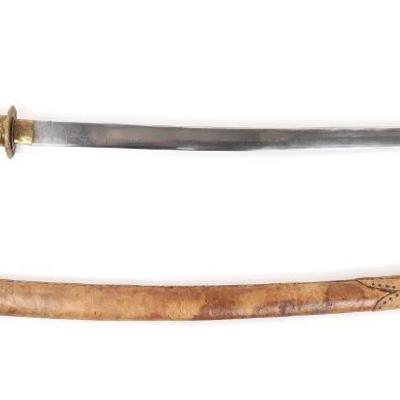 Vintage Japanese Katana Sword with Scabbard