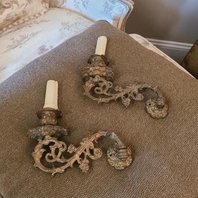 Antique candle sconces
