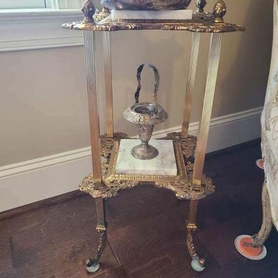 Hollywood Regency elegant tier table