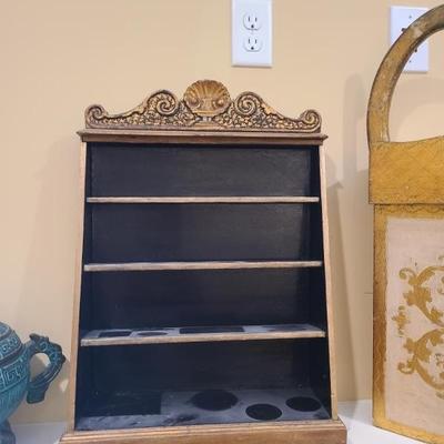 Open curio shelf