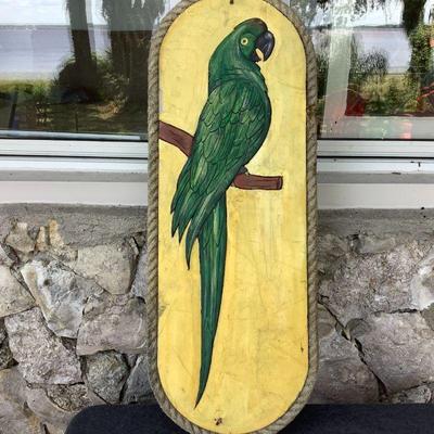 Wooden custom art - parrot