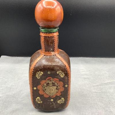 Italy made leather decanter