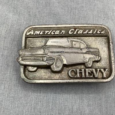 Chevy belt buckle