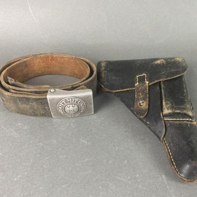 Lot 12a | WWII German Soft Shell Holster & Pistol Belt