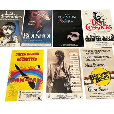 Collection Vintage Broadway Posters, Chicago Theater, Auditorium Theater
