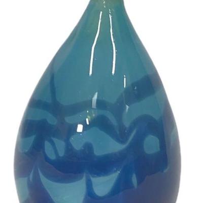 Beautiful Mid Century Blown Art Glass Vase, Signed
