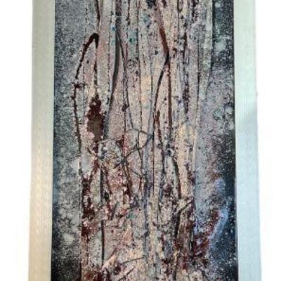 Post Modern Ceramic Splatter Artwork, Signed BART BENNETT
