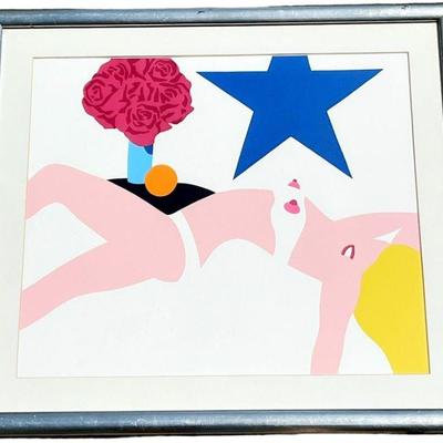 Pop Art 1968 TOM WESSELMANN "Great American Nude" Silk Screen From Banner
