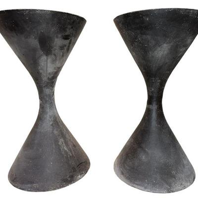 IMO WILLY GUHL Modernist Garden Planters, Pair
