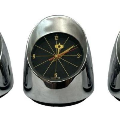 Collection 3 JEFFERSON 500 Space Age Clocks

