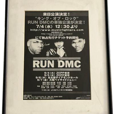 RUN DMC Japanese Solo Concert Tour Poster
