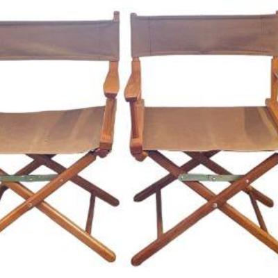 Four MCM GOLD MEDAL Folding Directors Chairs
