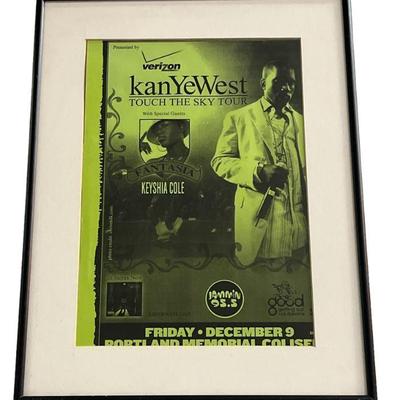KANYE WEST "Touch The Sky" Tour, Portland Memorial Coliseum Concert Poster
