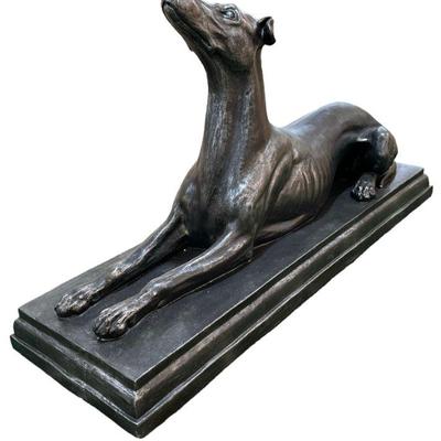 Life Size Art Deco Style Greyhound Sculpture
