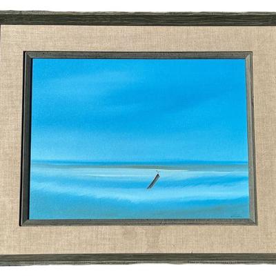 ATMAR Surrealist Ocean Scene on Canvas
