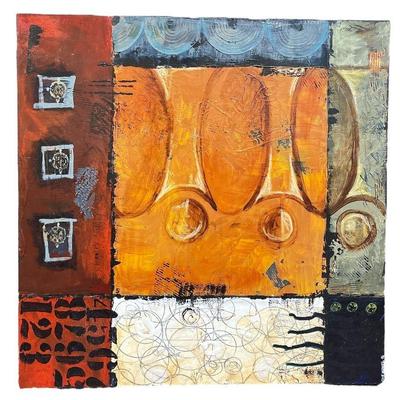 JULIE HAVER Contemporary Abstract Mixed Media on Canvas
